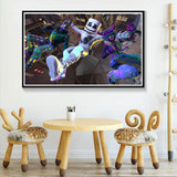 Hot Game Fortnite DJ Marshmello Poster Canvas Print Painting Wall Art