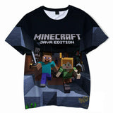 Minecraft 3D All Print Casual T-Shirts Unisex for Adults & Kids