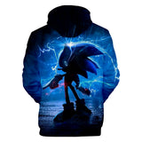 Hot Cartoon Sonic the Hedgehog Adventure Jumper Casual Sports Hoodies for Kids Youth Adult