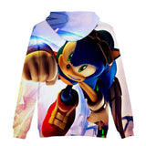 2020 New Comedy Cartoon Sonic the Hedgehog Cosplay Jumper Casual Sports Hoodies for Kids Youth Adult
