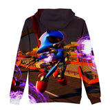 2020 New Comedy Cartoon Sonic the Hedgehog Gray Jumper Casual Sports Hoodies for Kids Youth Adult