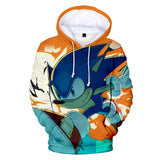 2020 Hot Cartoon Sonic the Hedgehog Orange Jumper Casual Sports Hoodies for Kids Youth Adult