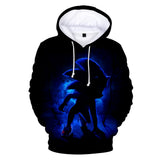 2020 Hot Cartoon Sonic the Hedgehog Black Jumper Casual Sports Hoodies for Kids Youth Adult