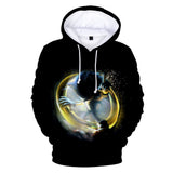 Hot Cartoon Sonic the Hedgehog Black Jumper Casual Sports Hoodies for Kids Youth Adult
