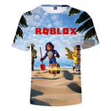 Roblox T-Shirts 3D Printed Casual Sports Summer Tee for Adult Kids
