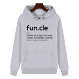 Funny Humor Print Hoodie Fun.cle noun Similar to a Dad Hooded Sweatshirt