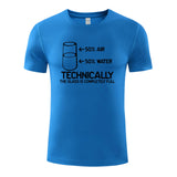 Unisex Funny T-Shirt TECHNICALLY THE GLASS IS COMPLETELY FULL Graphic Novelty Summer Tee