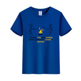 Unisex Funny T-Shirt It's All Fun And Games Until Someone Loses A Weiner Graphic Novelty Summer Tee
