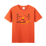 Unisex Funny T-Shirt It's All Fun And Games Until Someone Loses A Weiner Graphic Novelty Summer Tee