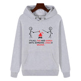 Funny Humor Print Hoodie It's All Fun And Games Until Someone Loses A Weiner Hooded Sweatshirt