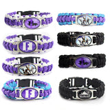 3pcs Game Fortnite Braided Bracelet Alloy Logo Punk Men Women Jewelry
