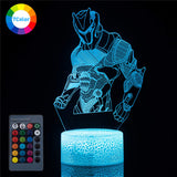 3D Illusion Night Light 7-Color Changing Omega Raven Lamp