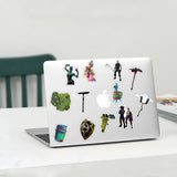 50pcs/lot Game Fortnite Stickers PVC Waterproof Decal Sticker