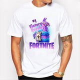 Victory Royale Fortnite Llama Color Llama Short Sleeve T-Shirts for Adult Kids