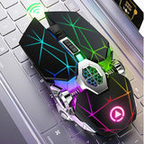 A7 Wireless Mouse LED Backlit 2.4G USB 1600 DPI Optical Ergonomic Gaming Mouse