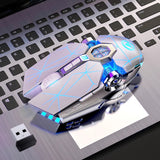 A7 Wireless Mouse LED Backlit 2.4G USB 1600 DPI Optical Ergonomic Gaming Mouse