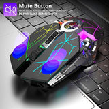 A7 Wireless Mouse LED Backlit 2.4G USB 1600 DPI Optical Ergonomic Gaming Mouse