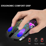 A7 Wireless Mouse LED Backlit 2.4G USB 1600 DPI Optical Ergonomic Gaming Mouse