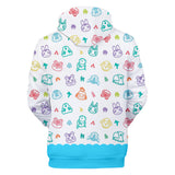 White Animal Crossing Cosplay Jumper Hoodie Long Sleeve for Kids Youth Adult