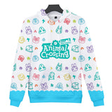White Animal Crossing Cosplay Jumper Hoodie Long Sleeve for Kids Youth Adult