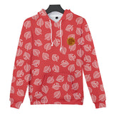 Red Leaf Animal Crossing Cosplay Jumper Hoodie Long Sleeve for Kids Youth Adult