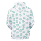 White Leaf Animal Crossing Cosplay Jumper Hoodie Long Sleeve for Kids Youth Adult