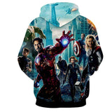 Avengers Infinity War 3D Hoodie All Over Printed Marvel Super Hero Sweatshirt