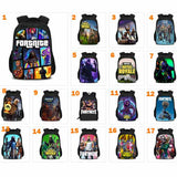 Black Game Fortnite Casual Backpack Nylon School Bags