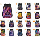 Black Movie The Avengers Casual Backpack Nylon School Bags