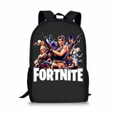Black Game Fortnite Casual Backpack Nylon School Bags