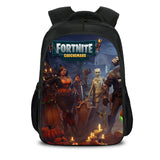 Black Game Fortnite Casual Backpack Nylon School Bags