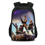 Black Game Fortnite Casual Backpack Nylon School Bags