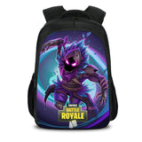 Black Game Fortnite Casual Backpack Nylon School Bags
