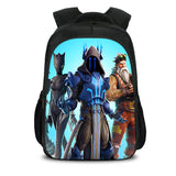 Black Game Fortnite Casual Backpack Nylon School Bags