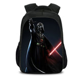 Black Movie Star War Casual Backpack Nylon School Bags
