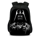 Black Movie Star War Casual Backpack Nylon School Bags