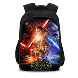 Black Movie Star War Casual Backpack Nylon School Bags