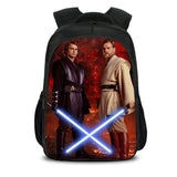Black Movie Star War Casual Backpack Nylon School Bags