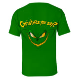Christmas Cartoon The Grinch Casual Sports 3D Graphic T-shirts Summer Tees for Kids Alduts