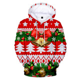 Christmas Casual Hoodies Sports Xmas 3D Graphic Streetwear Tracksuit Jumper for Kids Adults