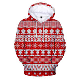 Christmas Casual Hoodies Sports Xmas 3D Graphic Streetwear Tracksuit Jumper for Kids Adults