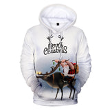 Christmas Casual Hoodies Sports Xmas 3D Graphic Streetwear Tracksuit Jumper for Kids Adults