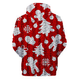 Christmas Casual Hoodies Sports Xmas 3D Graphic Streetwear Tracksuit Jumper for Kids Adults