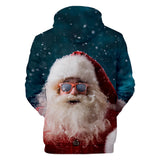 Christmas Casual Hoodies Sports Xmas 3D Graphic Streetwear Tracksuit Jumper for Kids Adults