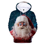 Christmas Casual Hoodies Sports Xmas 3D Graphic Streetwear Tracksuit Jumper for Kids Adults