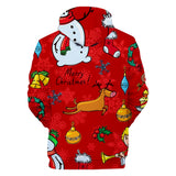 Christmas Casual Hoodies Sports Xmas 3D Graphic Streetwear Tracksuit Jumper for Kids Adults
