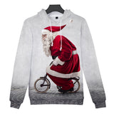 Christmas Casual Hoodies Sports Xmas 3D Graphic Streetwear Tracksuit Jumper for Kids Adults