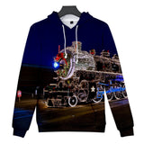 Christmas Casual Hoodies Sports Xmas 3D Graphic Streetwear Tracksuit Jumper for Kids Adults