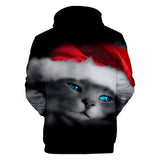 Christmas Casual Hoodies Sports Xmas 3D Graphic Streetwear Tracksuit Jumper for Kids Adults