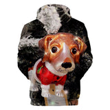 Christmas Casual Hoodies Sports Xmas 3D Graphic Streetwear Tracksuit Jumper for Kids Adults